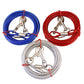 Blue Heavy-Duty Steel Wire Dual-Head Dog Tie-Out Cable Leash(5mm x 10m - 33ft) - with Dual Swivel Hooks for Tethers and Double Dog Walking