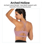 XXL Size Purple Elegant Sexy Criss-Cross Back Sports Bra for Women - High Support & Anti-Shock, Wire-Free Yoga Crop Top with X-Shape Fine Strap