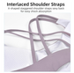 XXL Size Purple Elegant Sexy Criss-Cross Back Sports Bra for Women - High Support & Anti-Shock, Wire-Free Yoga Crop Top with X-Shape Fine Strap