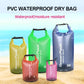 Blue Purple 5L PVC Waterproof Swimming Bag Bonus with Waterproof Phone Pouch - Roll-Top Floating Dry Gear Bags for Beach, Kayaking & Outdoor Sports