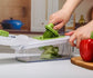 18-Piece Black Multi-Function Vegetable Chopper & Slicer Set - Rotary Grater with 5 Muti-Style Stainless Steel Blades for Home Kitchen