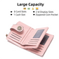 Dark Grey Korean Style Cutout Compact PU Leather Wallet - Women&