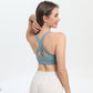 2-Pack Blue High-Support Shockproof Sports Bra(M Size) - Women&