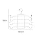2-Pack Vertical Layered Bra and Lingerie Organiser Hanger(4 Tier: 30.5X30cm) - Stainless Steel Space Saver for Underwear, Bras, and Tank Tops