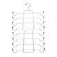 Foldable Vertical Layered Bra and Lingerie Organiser Hanger(8 Tier: 50.5X30.5cm) - Stainless Steel Space Saver for Underwear, Bras, and Tank Tops