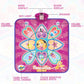 Purple Wireless Kids Electronic Princess Dance Mat & Music Playmat(90x90CM) - 7 Modes Foot Game Pad Toy with Digital Score Display