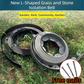 Black L-Shape PE Landscape Edging Roll Kit (5CM Height x 10M Long) - Anti-Root Lawn & Garden Divider with 30 Ground Stakes