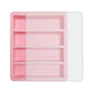 2-Packs Pink Flexible 4-Grid Silicone Long Ice Cube Tray with Lid - Easy Release Reusable Mold for Narrow Bottles & Cocktails
