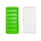2-Packs Green 6-Grid Extra Long Silicone Ice Cube Tray - Easy Release Reusable Food Grade Mold for Whiskey, Cocktails & Commercial Use