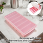 2-Packs Green 6-Grid Extra Long Silicone Ice Cube Tray - Easy Release Reusable Food Grade Mold for Whiskey, Cocktails & Commercial Use