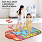 2-Pack Kids Multifunctional Electronic Dance Mat(100x87CM) - Dessert & Pink Ornament Theme Play Mat with Sound Recognition for Early Education and Physical Exercise