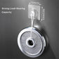 9-Pack Bathroom & Kitchen Organiser Set: 5 Heavy-Duty Clear Adhesive Hooks + 4 Portable Toothbrush Holders(Random Color)