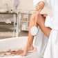 Long Handle Bath Gentle Body Scrubber Set - Non-Slip Grip Back Brush with 4 EVA Exfoliating Sponge Heads