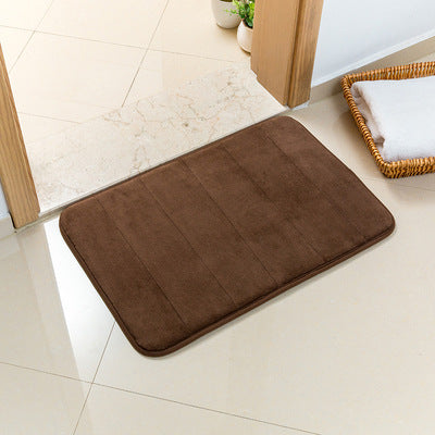 Dark Brown Ultra-Absorbent Non-Slip Thickened Bath Mat(1.8x40x60CM) - Luxurious Durable Soft Floor Rug with Rubber Backing, Hand & Machine Washable Doormat for Bathroom & Entry