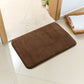 Dark Brown Ultra-Absorbent Non-Slip Thickened Bath Mat(1.8x40x60CM) - Luxurious Durable Soft Floor Rug with Rubber Backing, Hand & Machine Washable Doormat for Bathroom & Entry