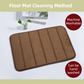 Dark Brown Ultra-Absorbent Non-Slip Thickened Bath Mat(1.8x40x60CM) - Luxurious Durable Soft Floor Rug with Rubber Backing, Hand & Machine Washable Doormat for Bathroom & Entry