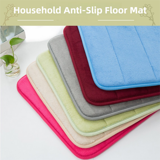Khaki Ultra-Absorbent Non-Slip Thickened Bath Mat(1.8x45x70CM) - Luxurious Durable Soft Floor Rug with Rubber Backing, Hand & Machine Washable Doormat for Bathroom & Entry