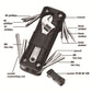 Green Compact 16-in-1 Bicycle & Motorcycle Repair Multi-Tool with Adjustable Wrench & Socket Set