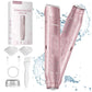 Pink Painless Electric Shaver for Women - USB Rechargeable Bikini Trimmer & Body Hair Remover, Wet & Dry Use