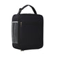 Black Insulated Lunch Bag with Shoulder Strap - Portable & Large Capacity Thermal Bento Tote