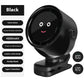 Black Portable Stroller Fan with LED Display - Bladeless Safety Clip-On Fan for Baby & Desk (4000mAh, 360 degree Rotation)