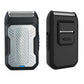 Black and Grey Rechargeable Electric Shaver for Men - Wet/Dry Reciprocating Razor with Pop-up Trimmer & Type-C Fast Charge