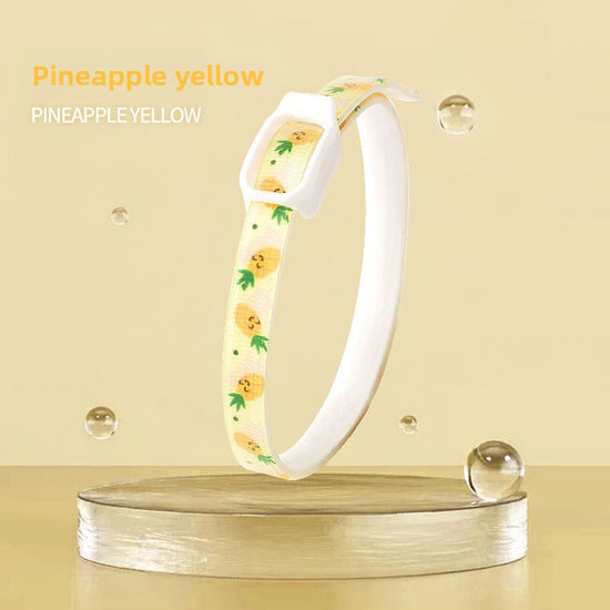 2-Pcs Yellow Pet Insect Repellent Collar with Plant-Based Essential Oils – Adjustable, Water-Washable & Safe for Dogs and Cats(36cm)