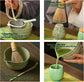 Deep matcha green Complete Matcha Tea Ceremony Set - 4-Piece Japanese Traditional Whisk, Bowl, Whisk Holder & Scoop for Authentic Preparation at Home