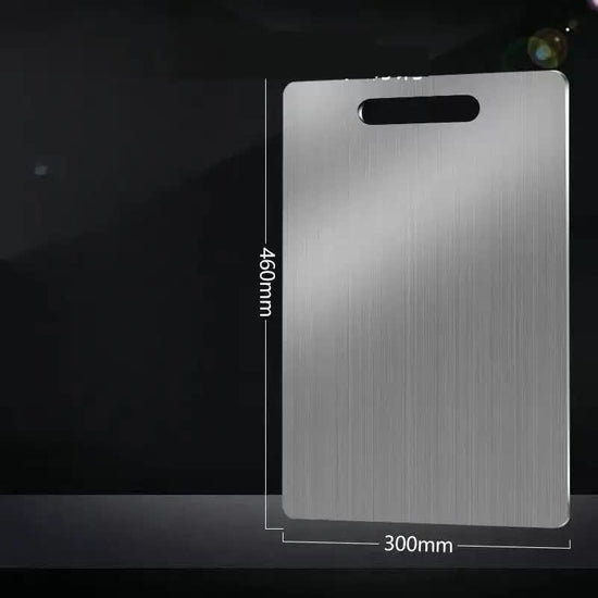 Dual-Sided Stainless Steel Chopping Board - Hygienic & Durable Kitchen Cutting Board for Meat, Veggies & More(30*46cm)