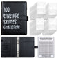 Black 100 Envelope Savings Challenge Binder - A5 Budget Planner & Money Organizer with Zipper Pockets - Perfect for Couples & Families