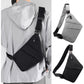 Green Anti-theft Crossbody Sling Bag for Men & Women - Slim, Lightweight Chest Shoulder Pack for Travel & Daily Commute
