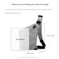 Green Anti-theft Crossbody Sling Bag for Men & Women - Slim, Lightweight Chest Shoulder Pack for Travel & Daily Commute