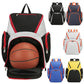 Black and white Large Capacity Oxford Cloth Basketball Backpack - Waterproof Gym & Travel Bag for Men & Women with S-Type Straps