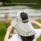 White Kids UV Protection Sun Hat - Breathable Wide Brim Bucket Hat with Neck Flap for Summer Beach & Outdoor Play