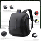 White and black Multi-functional Sports Backpack for Men & Women - Waterproof Basketball, Badminton, Tennis & Soccer Bag with Shoe Compartment + Net