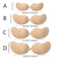 3-PCS Black color Invisible Silicone Push-Up Bra - Reusable Adhesive Mango Breast Pasties with Breathable Design - Strapless Backless Self-Adhesive Nipple Covers for Women(Cup D)