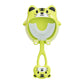 Green tiger U-Shaped Kids Toothbrush - Food Grade Silicone Manual Toothbrush for 2-12 Year Olds - 360 degree Full Mouth Cleaning Baby Oral Care - Comes with Wall Mount Holder