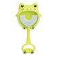 Green frog U-Shaped Kids Toothbrush - Food Grade Silicone Manual Toothbrush for 2-12 Year Olds - 360 degree Full Mouth Cleaning Baby Oral Care - Comes with Wall Mount Holder