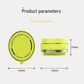 Green Foldable Magnetic Phone Holder with Vacuum Suction - Multi-Angle Adjustable Zinc Alloy Desktop Phone Stand - Portable & Stable for Desk, Car & Multi-Scenario Use