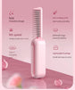 Beige Portable Foldable Cordless Hair Straightener Comb - 2-in-1 Ionic Styling for Smooth, Frizz-Free Hair