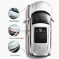 3-PCS White Universal Car Bumper Protector Strips - Carbon Fiber Look Anti-Scratch Guards (2-Pack)