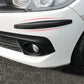3-PCS Red Universal Car Bumper Protector Strips - Carbon Fiber Look Anti-Scratch Guards (2-Pack)