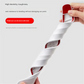 3-PCS Red Universal Car Bumper Protector Strips - Carbon Fiber Look Anti-Scratch Guards (2-Pack)