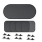 Black Universal Car Window Sun Shade Set - Mesh Fabric UV Protection(One hole-free rear gear + four hole-free side gears)