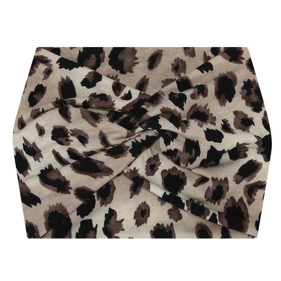 5-PCS Grey leopard print Women&