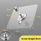 50-PCS Heavy Duty Adhesive Screw Stickers No Drilling Wall Hooks 6x6cm Waterproof Stainless Steel for Kitchen Bathroom Rental Friendly(8mm)