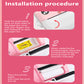 Pink rabbit Kids Instant Print Camera Zero Ink Digital Video Recorder with 32GB Card and 3 Paper Rolls Portable Rechargeable Toy Gift