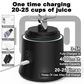 Green Portable Blender 600ml Personal Smoothie Maker USB Rechargeable Juicer Cup with 6 Stainless Steel Blades 4000mAh Battery for Gym Travel and Camping