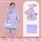 Purple rabbit  Kids Waterproof Raincoat with Expandable Backpack Slot Hooded Rain Jacket for Boys & Girls School & Outdoor(size:s)