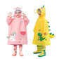 Blue astronaut  Kids Waterproof Raincoat with Expandable Backpack Slot Hooded Rain Jacket for Boys & Girls School & Outdoor(size:s)